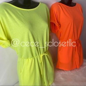 Basic Neon Yellow Romper